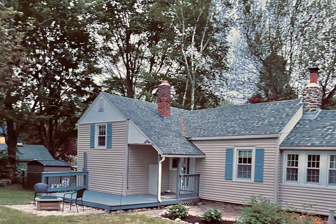 Backyard View - Lake House Cottage near Coventry Lake (Walking Distance - Private)