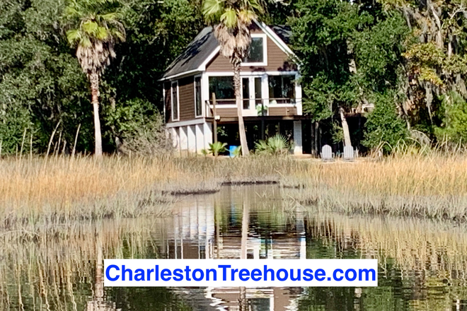 On side of Property Private - Charleston Treehouse