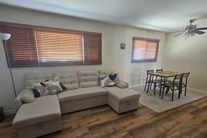 Living Room - Bright room furnished with bed/Private bathroom/Private refrigerator for use