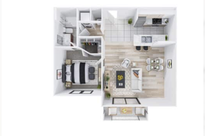 Overall photo of the apartment (from online) - Red Road Commons Apartment 1bed1bath