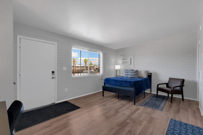Remodeled living area. - Studio Apartment+U of A Off-Campus+Private No Shared Space+Walk to U of A!