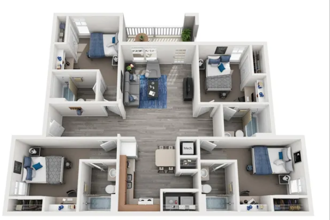 Layout - Gainesville Place Apartments