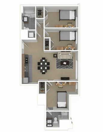 3 Bed 2 Bath Plus - Yugo Eugene Skybox Apartments