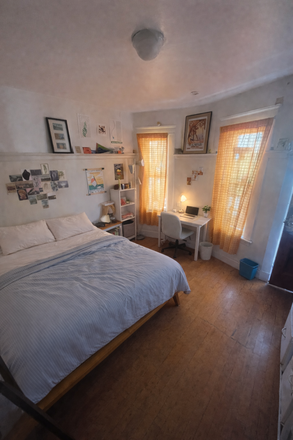 2nd floor Bedroom with door to private balcony - Summer Sublet near Tufts Campus & Minutes to Davis Sq.