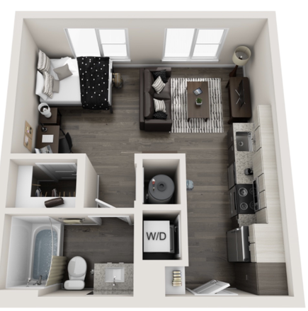 floor plan - The Standard - Studio apt. lease takeover thru July 2027