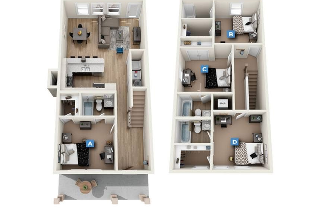 Floor plan - The Retreat Condo