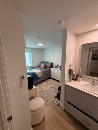 Bedroom with vanity shown - SPRING 2027 SUBLET, The Ivy Apartments