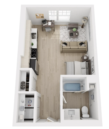 Floorplan of studio - Fieldstone Artisan