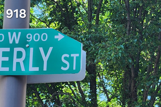 Street sign - 918 Waverly St.