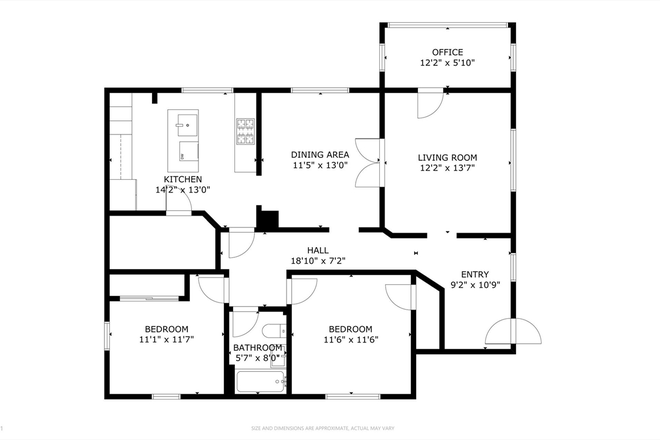 Floor layout (excluding basement, where washing machine and dryer are located, with plenty of storage room) - Apartment for rent near Cambridge campus and Freshpond