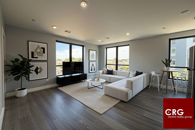 living room (virtually staged) - *NO BROKERS FEE!* Stunning 2 Bed/2Bath LAUNDRY IN UNIT! ROOF DECK!
