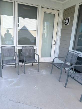 Backyard Porch/Patio - Campus Commons Apartments