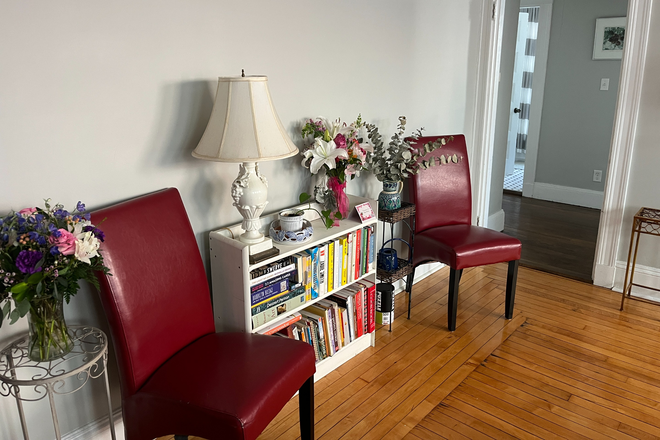 Living Room 1 - Room Available in Spacious, Sunlit 2BR/1Ba Coolidge Corner Apartment