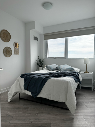Bedroom - Private rooms in a co-living condo unit at Wellesley St. E, Toronto for Females only