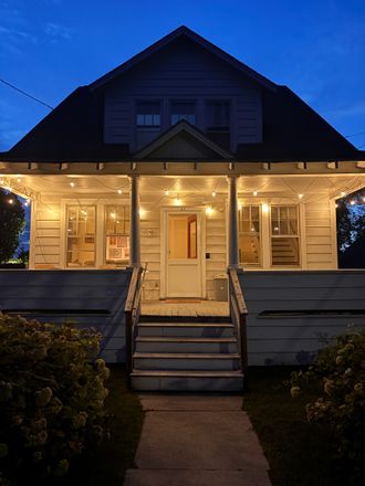 House from the Outside at Night - Co-Ed Single across from UVM House
