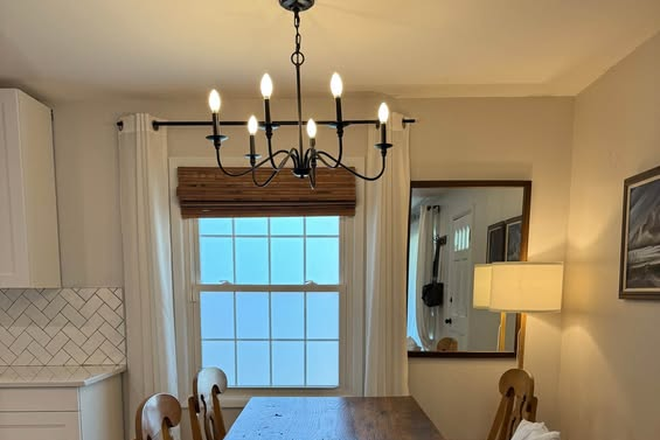 Dining room in open concept - Perfect Location! 5 bedroom house walking distance to campus and Whole Foods