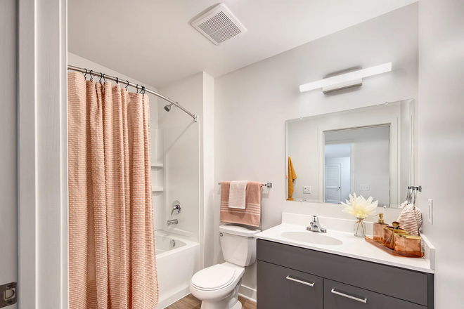 Bathroom - Top-Floor Private Room at Tempo College Park, Fall Sublet or Full Lease Available Apartments