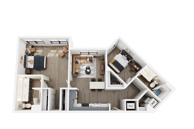 Floor plan - The Rook Apartments