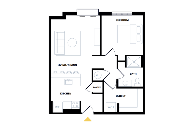 floorplan - Private Bedroom at Provenance Apartments – $1,000/month, Walk to Purdue