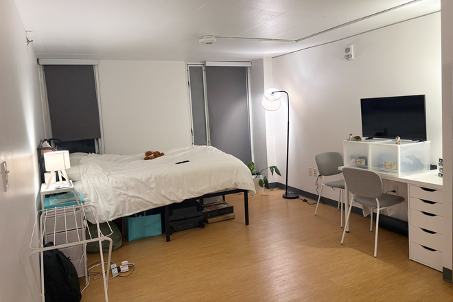 Bedroom - Fully-furnished, spacious Studio, 24 Peabody Terrace (6/12 ~ 8/30, Flexible) Apartments