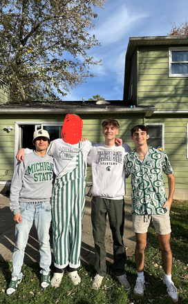 Outside backyard - House