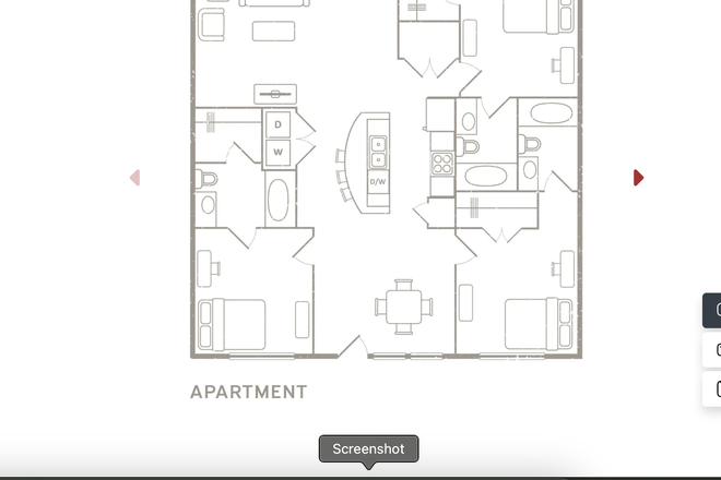 Floorplan of 3 bedroom - Redpoint Tuscaloosa