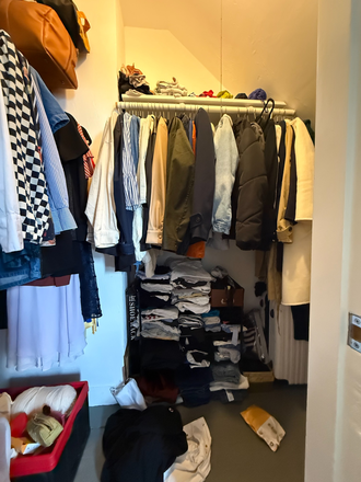 Walk in closet, more out of frame (can send video upon request) - Room in Davis Square