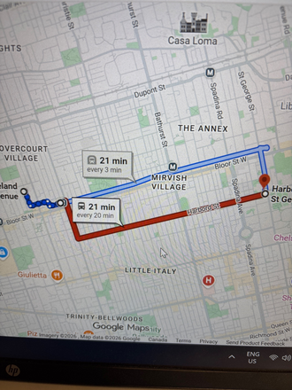 Short ride with subway, bus to the UofT centre, there’s also a bike rental 200 m from the house - Furnished Basement Apt/Sept.1/$1900 incl./Live in owner/Quiet, safe/Parks/Close to shops and TTC