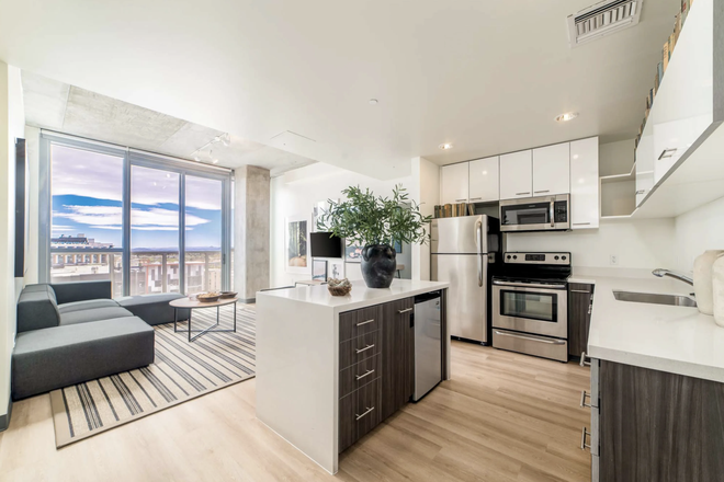The kitchen. This is an image from The Pacific website to show the exact layout. This photo is not of my actual unit. - The Pacific