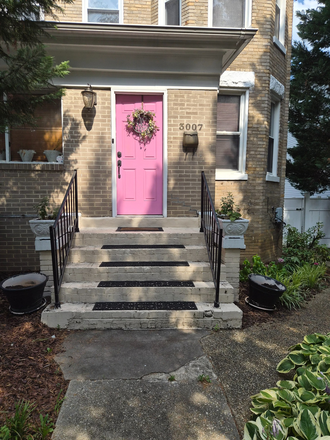 front door ot the house facing 20th st. n.e - Furnished 1 bedroom apt all utilities included
