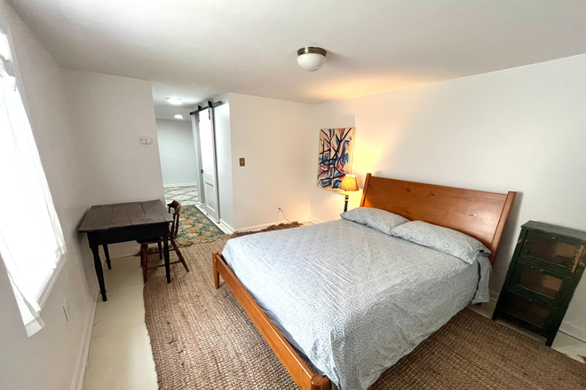 Bedroom - Charming Furnished Basement Apt in Riverdale Park