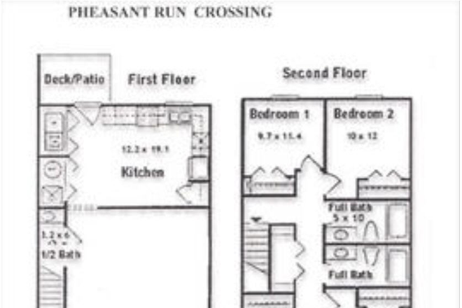 Floorplan - Pheasant Run Crossing ISO 1 Female Roomate August 1, 2026 - July 31, 2027