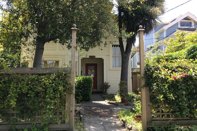 Front of building - Sunny, 2BR Furnished Garden Apt in Victorian