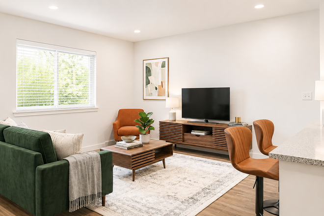 Living Room - 1 Bedroom Brand New Condo at Hudson Heights