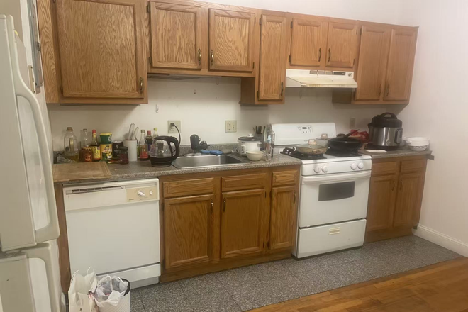 Kitchen - Summer Sublet Near BU – Balcony Room by B/C Line