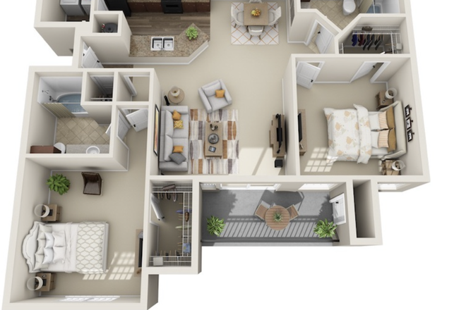 The general floor plan - does slightly differ from unit to unit - Crowne On 10th