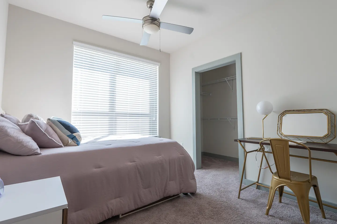 Since I haven't actually moved in, these are photos from the official Yugo website. (bedroom) - A bedroom "4 Bed, 4 Bath Classic " up for grabs, first month $50 off!