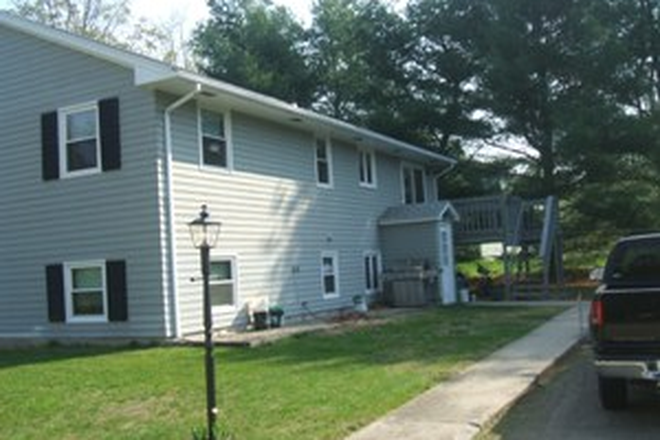 Back of Home with separate entrance - Sunderland Duplex Unit B - Minutes to Umass! Duplex