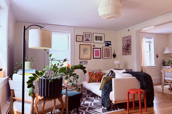 Living Room (Most Recent) - 1 Bedroom in 2 Bed / 1 Bath - Bright Comfy Furnished Apartment, Walk To Campus, River, Cambridge
