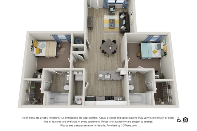 For full view of aparments and community, look for on community website - The Lofts