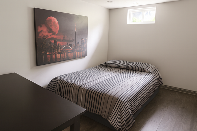 Basement Suite: $1,290 with Queen sized bed - Basement suite for female in a shared house at Tenth Line W, Mississauga! Utilities included!