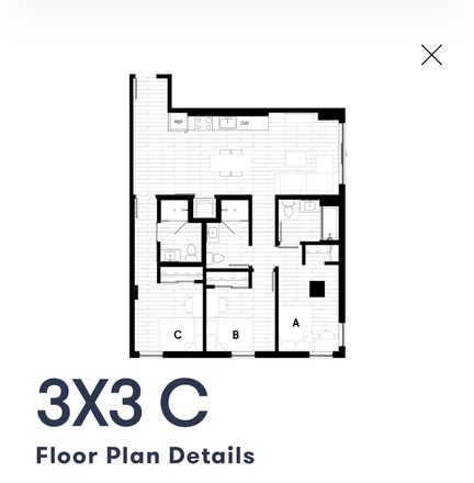 floor plan - Oliv Tucson (close to campus)