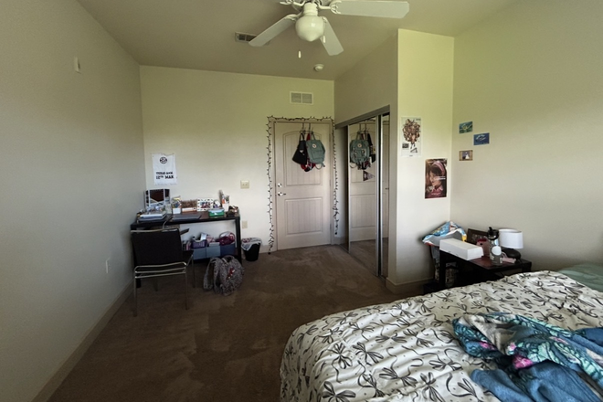 bedroom - Campus Village Apartments, relet close to campus and significant discount