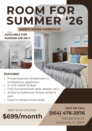 Flyer - Varsity House Gainesville Apartments