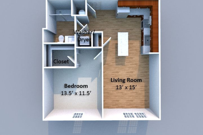 Floor Plan - Nova Apartments 1B1B Sublease