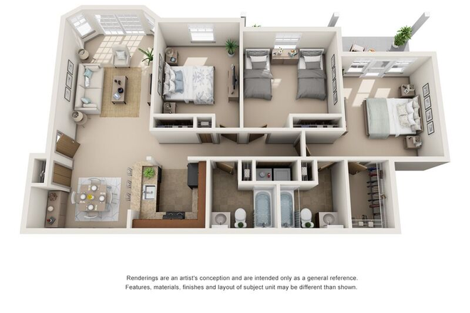 Apartment Floorplan - Mill Valley Estates Apartments