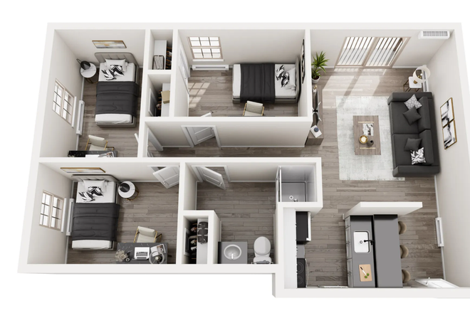Floor plan - Victory on Salisbury Summer 2026 sublease, 5 min walk from PMU