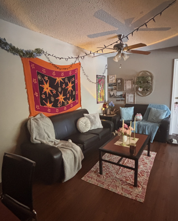 living area - Knights Circle 4x4 girls apartment sublease