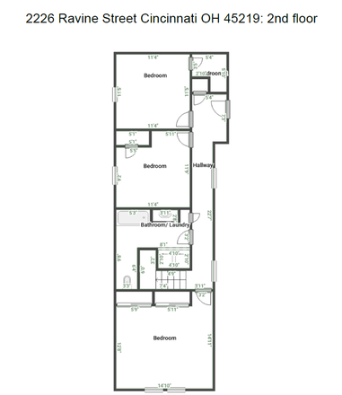 1st Floor Plan - Semester-Term Lease Optional | 3 Bedroom with Balcony + FREE In-Unit Laundry Apartments