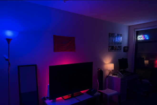 Bedroom with Lighting - Private room at Brandywine (Fully Furnished)